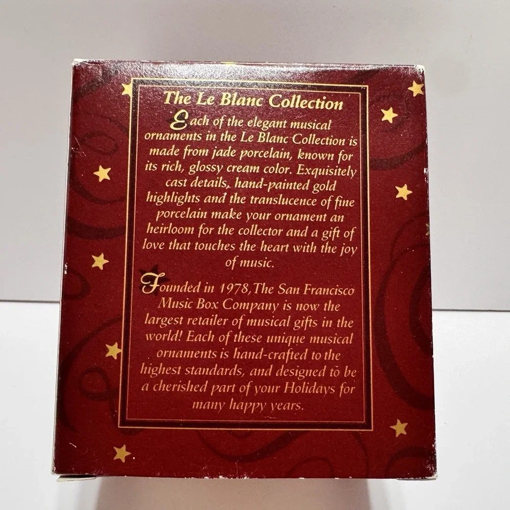 San Francisco Music Box Le Blanc Wedding Forever Love  Musical Ornament Bride 99
